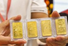 Giá vàng trong nước tiếp tục tăng, giao dịch ở mức 122,7 triệu đồng